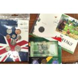 2012 coin set F.D.C. Gruffalo 50p, Nelson Mandela 10 rand note and coin