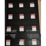 GB: a collection of 1d red plate numbers in stock book