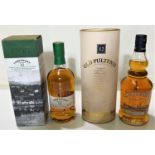 A 70cl bottle of Old Pultenay 12 year old single malt whisky; a bottle of Tobermory single malt