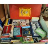 A selection of vintage card games, smaller board games etc