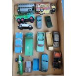 A selection of various vintage diecast Dinky and other vehicles