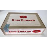 An unopened box of King Edward Invincible De Luxe Cigars (50)
