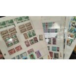 A selection of Fiji stamps.