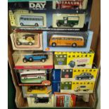 A selection of boxed Corgi, diecast and other vehicles.