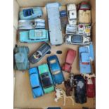 A selection of vintage diecast vehicles including Dinky and Corgi etc