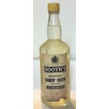One 70cl bottle of Booths Gin 70% (plastic lid) (label worn)