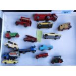 A selection of vintage Lesney and other diecast vehicles