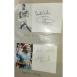 MCFC:  a collection of over 80 autographs, Joe Corrigan, etc.; other ephemera