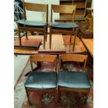 A 1960's set of 4 G-Plan style dining chairs