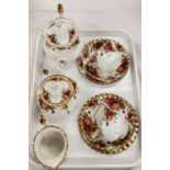 A Royal Albert Old Country Roses 'Tea For Two' set (1 cup a.f)