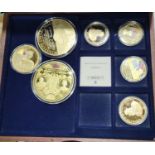 Churchill gold layered medallions