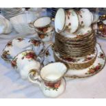 An Old Country Roses part tea set by Royal Albert
