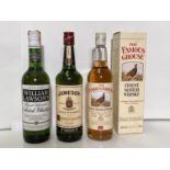 A 70cl bottle of Jameson Irish whisky and a bottle of William Lawson's Finest Blended Scotch whisky;