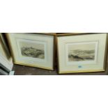 David Roberts:  set of 4 19th century lithographs, views in the Holy Land, 20 x 26cm; 2 others