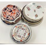 A large selection of decorative plates, hand painted and polychrome; etc.