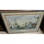 Robert Taylor:  "Battle of the Nile" and another similar, 2 artist signed limited edition prints; "