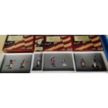 Four boxed sets W. Britains 'The American Revolution' 17345, 17349, 17351, 17352