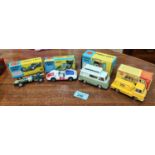 2 originally boxed Corgi cars:- "Ford Thames Airhorn Caravan" Porsche Carrera 6" 330; "Lotus