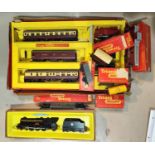 A Hornby R 050 4-6-2 locomotive, boxed; a selection of rolling stock; etc.