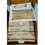 Wooden box full of QV to QEII postal history covers, postcards, some world