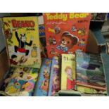 A selection of vintage annuals and collections; Hanna-Barbera Superheroes; etc.