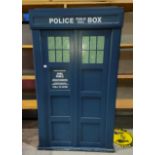A Doctor Who Tardis bookcase with double doors, height 106cm, width 59cm