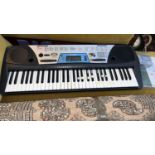 A Yamaha PSR-170 keyboard and stand, boxed