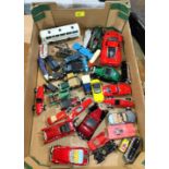 A selection of loose vintage and later diecast vehicles