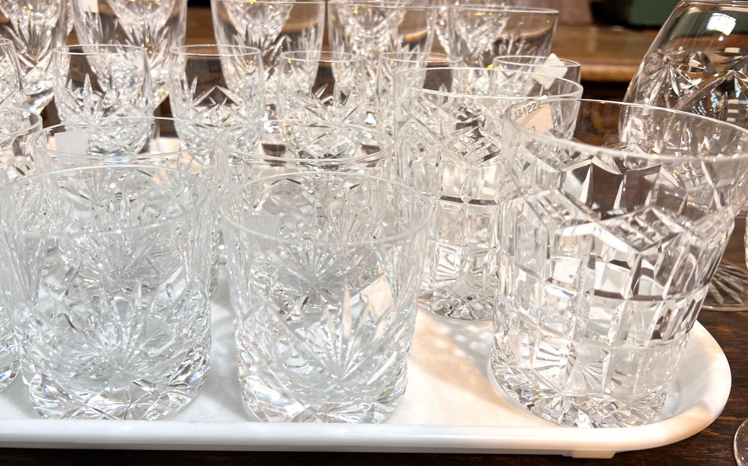 A selection of cut crystal drinking glasses - Image 3 of 4