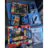 A Doctor Who Action game jigsaw, boxed TARDIS Mug and other collectables