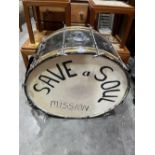 A bass drum