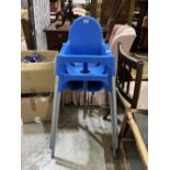 A pair of high chairs (This lot subject to VAT on the hammer price)