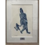 NAN FRANKEL. BRITISH 1921-2000 Just Walking Out. Signed, inscribed verso. Artist's proof 10' x