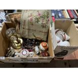 A box of sundries and a box of teaware