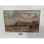 ATTRIB: WILLIAM LEIGHTON LEITCH. SCOTTISH 1804-1883 A coastal scene. Watercolour 7' x 11'. Prov: