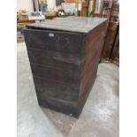 A pine packing case. 24' wide x 39' deep x 41' high