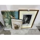 Two framed engravings and four prints. (6)
