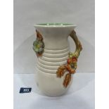 A Clarice Cliff for Newport Pottery 'My Garden' single handle vase of baluster form. No. 907. 8¾'
