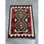 A Maimana Kilim rug, 0.77m x 0.57m