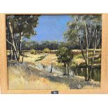 J.H. MELLOR. AUSTRALIAN 20TH CENTURY An Australian river landscape. Signed. Oil on canvas 16' x 20'