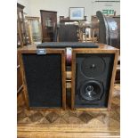 A pair of home-built hi-fi speakers. No maker's name. 12' high. Not tested