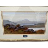 JOHN CARLISLE. BRITISH FL. 1880-1916 A Scottish landscape. Signed. Watercolour and gouache 8' x
