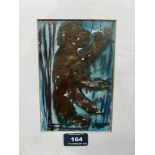 NAN FRANKEL. BRITISH 1921-2000 Study of a monkey. Signed. Mixed media on paper 6½' x 4¼'. Prov: