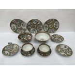 A collection of Chinese famille-rose decorated ceramics