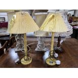 Five table lamps