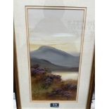 JOHN CARLISLE. BRITISH FL. 1880-1916 A Scottish landscape. Signed. Watercolour and gouache 14½' x