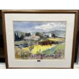 M. MAGNAN. BRITISH 20TH CENTURY Brockhampton Park. Signed. Watercolour 19' x 25'