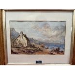 ENGLISH SCHOOL. 20TH CENTURY A coastal landscape and a pair of rural scenes. Watercolour 8½' x 13½';