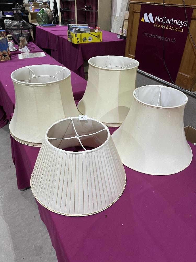 Four lampshades