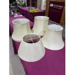 Four lampshades